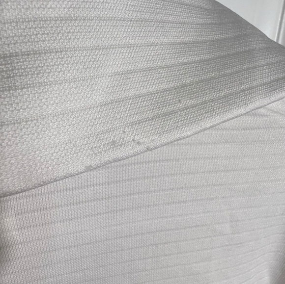 Lija Women's Waffle Knit Pullover Tennis Sweater in White, Large - Picture 14 of 14